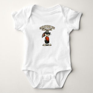 Grappige Cartoon Cool Bunny Romper