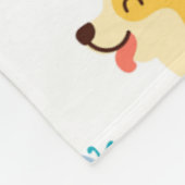 grappige cartoon corgi honden fleece deken (Hoek)
