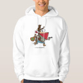 Grappige Cartoon Cowboy Bandit Robber Hoodie (Voorkant)
