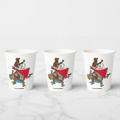 Grappige Cartoon Cowboy Bandit Robber Papieren Bekers