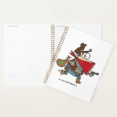 Grappige Cartoon Cowboy Bandit Robber Planner (Display)