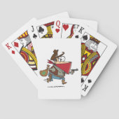 Grappige Cartoon Cowboy Bandit Robber Pokerkaarten (Achterkant)
