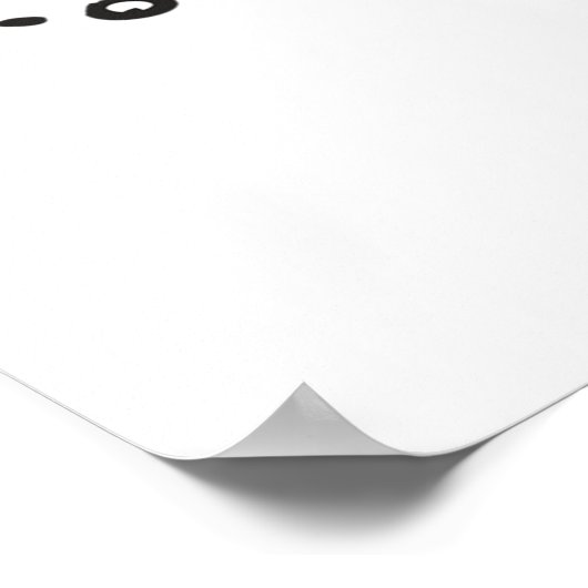 Grappige Cartoon Cowboy Bandit Robber Poster (Hoek)