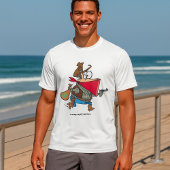 Grappige Cartoon Cowboy Bandit Robber T-shirt