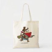 Grappige Cartoon Cowboy Bandit Robber Tote Bag (Voorkant)