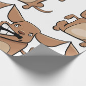 Grappige Cartoon Crazy Dog Hilarisch Schattige Hui Cadeaupapier
