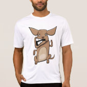 Grappige Cartoon Crazy Dog Hilarisch Schattige Hui T-shirt (Voorkant)