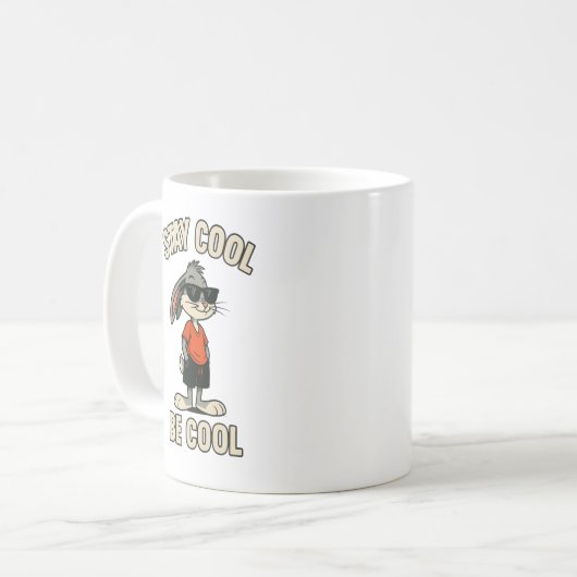 Grappige Cartoon Dier mokken (Voorkant links)