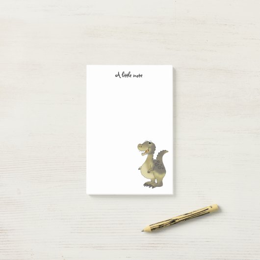grappige cartoon dinosaur post-it® notes (Op bureau)
