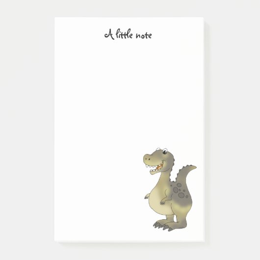 grappige cartoon dinosaur post-it® notes (Voorkant)