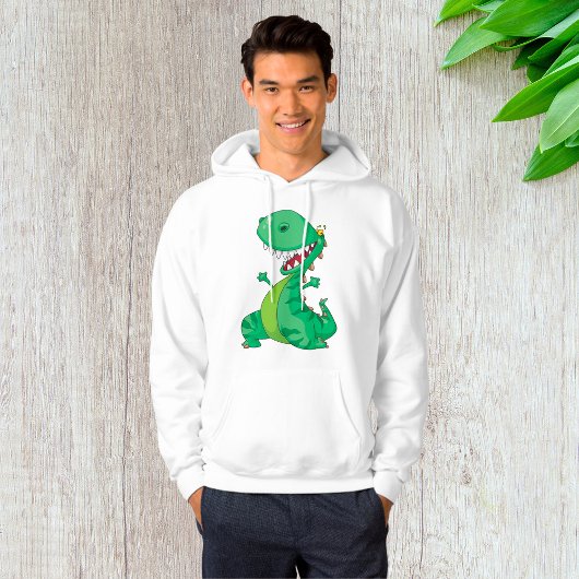 Grappige Cartoon Dinosaurus Brullende T-Rex Hoodie