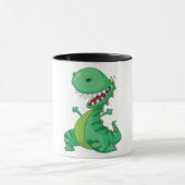 Grappige Cartoon Dinosaurus Brullende T-Rex Mok (Midden)