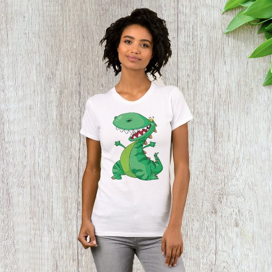 Grappige Cartoon Dinosaurus Brullende T-Rex T-shirt