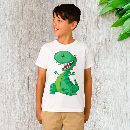 Grappige Cartoon Dinosaurus Roaring T-Rex T-shirt