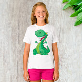 Grappige Cartoon Dinosaurus Roaring T-Rex T-shirt