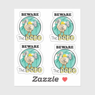 Grappige cartoon dodo sticker