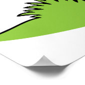 Grappige Cartoon Dog Kat en kip op hondenhok Poster (Hoek)