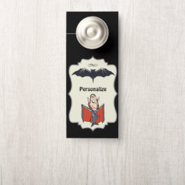 Grappige Cartoon Dracula Flying Bat Gepersonalisee Deurhanger