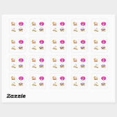 Grappige Cartoon Duck 4 Pack Stickers (Vel)
