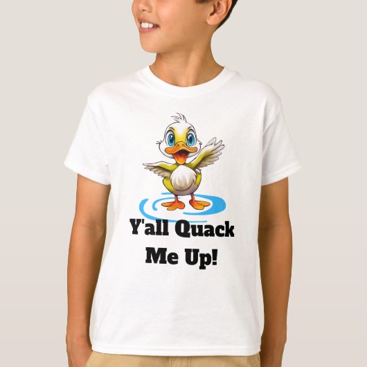 Grappige Cartoon Duckling Kinderen T-shirt (Voorkant)