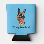 Grappige Cartoon Duitse herder Koelbox Blikjeskoeler (Achterkant)