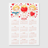 Grappige cartoon engelen kalender 2026 (Voorkant)