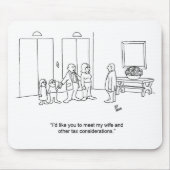 Grappige Cartoon familie accountant cadeau! Muismat (Voorkant)