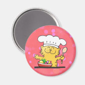 Grappige Cartoon | Funny Kat Chef Magneet (Voorkant / Achterkant)