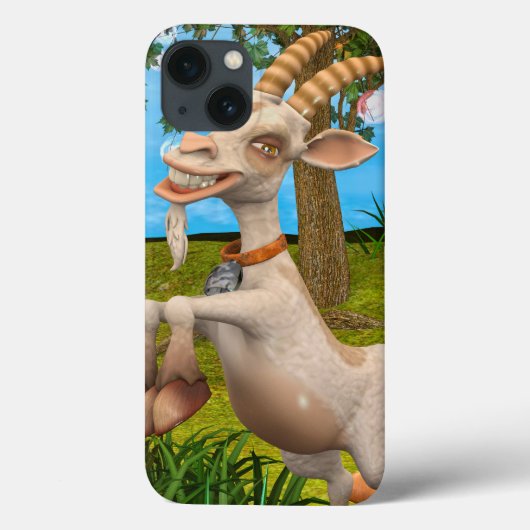 Grappige Cartoon Geit Tuin Dier Kunst Case-Mate iPhone Case (Achterkant)