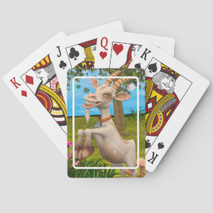 Grappige Cartoon Geit Tuin Dier Kunst Pokerkaarten