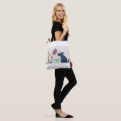 Grappige Cartoon, Goudvis, Hond Tote Bag (Op model)
