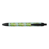 Grappige Cartoon Groene Vis Zwarte Inkt Pen (Achterkant)