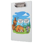 Grappige Cartoon Hond, Kat en Muis Klembord (Links)