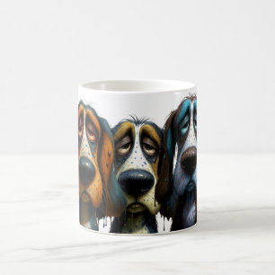 Grappige Cartoon Honden Trio Koffiemok