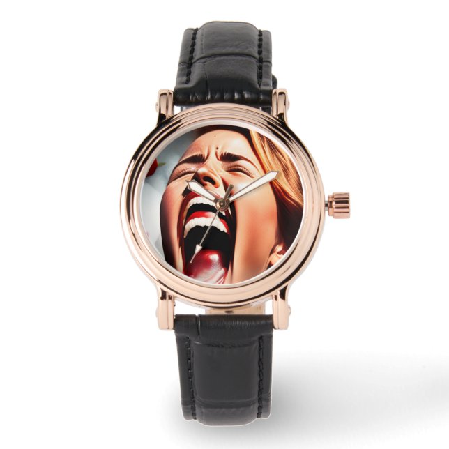 grappige cartoon horloge (Voorkant)