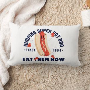 Grappige Cartoon Hotdog Kunst Grafische T-shirt Si Kussen