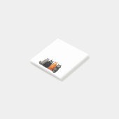 Grappige Cartoon Kat Post-it Notities Post-it® Notes (Schuin)