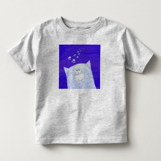 Grappige cartoon kat, t-shirt (Voorkant)