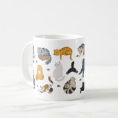 Grappige cartoon katten koffiemok (Voorkant links)