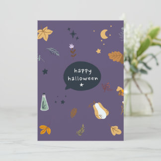 Grappige cartoon katten met bezems, pompoenen en s