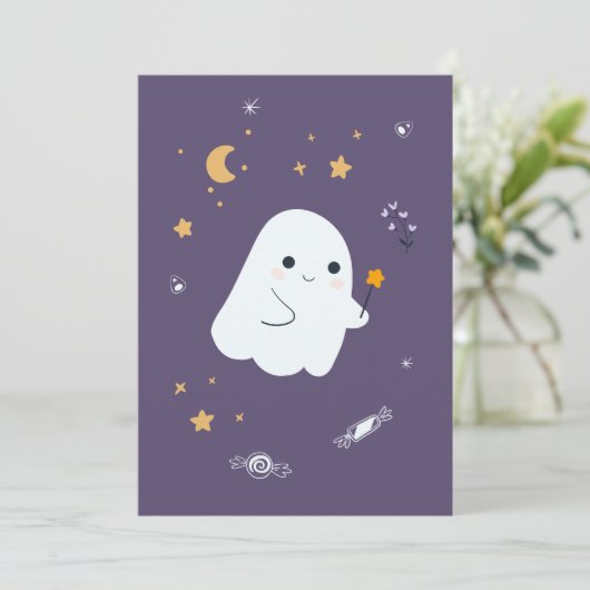 Grappige cartoon katten met bezems, pompoenen en s (Staand voorkant)