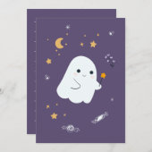 Grappige cartoon katten met bezems, pompoenen en s (Voorkant / Achterkant)