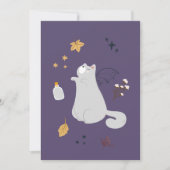 Grappige cartoon katten met bezems, pompoenen en s (Voorkant)