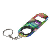 Grappige cartoon katten mini flessenopener (Voorkant Gekanteld)