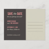 Grappige Cartoon Katten Save the Date briefkaart (Achterkant)