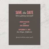Grappige Cartoon Katten - Save the Date uitnodigin (Achterkant)