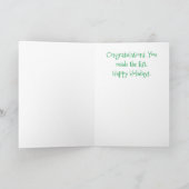 Grappige cartoon Kerstkaart Kaart (Binnen)