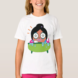 Grappige Cartoon Kind in Bad – Schattig Kawaii Ba T-shirt