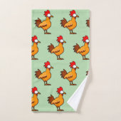 Grappige Cartoon Kip Illustratie Bad Handdoek (Handdoek)