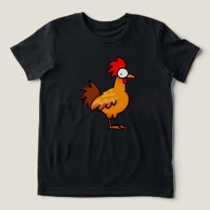 Grappige Cartoon Kip Illustratie Tri-Blend Shirt